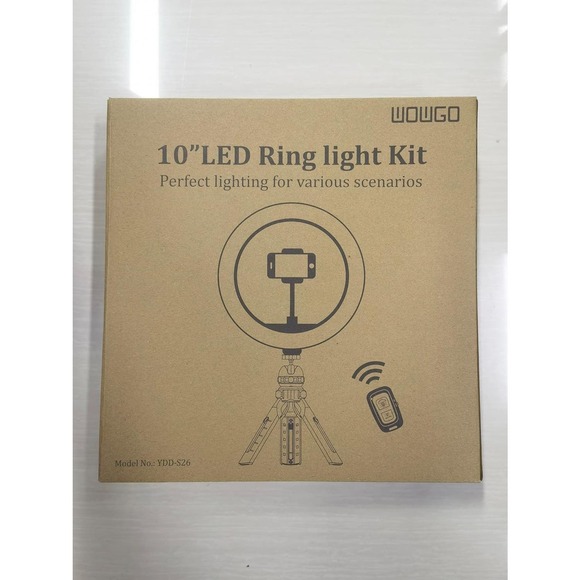 NIB-Ring Light 10in  LED Selfie Ring Light with Tripod & Wireless Remote Control - Picture 11 of 11